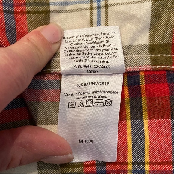 Eddie Bauer men’s 2XL long sleeve button up plaid flannel - Picture 7 of 9